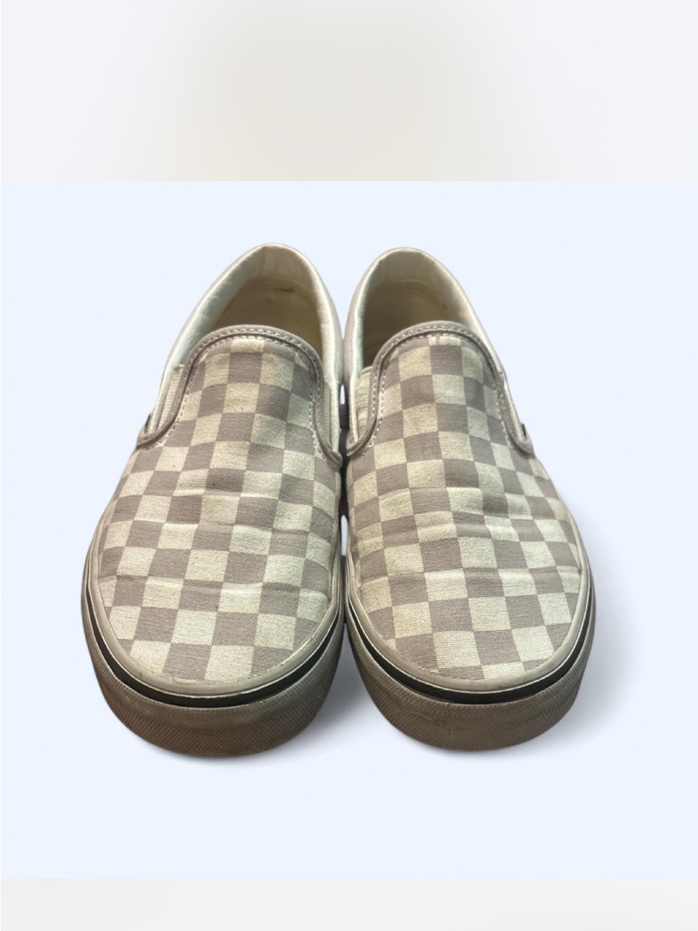 Vans Classic Slip-On lilac White Checkerboard Sneakers Juniors 5